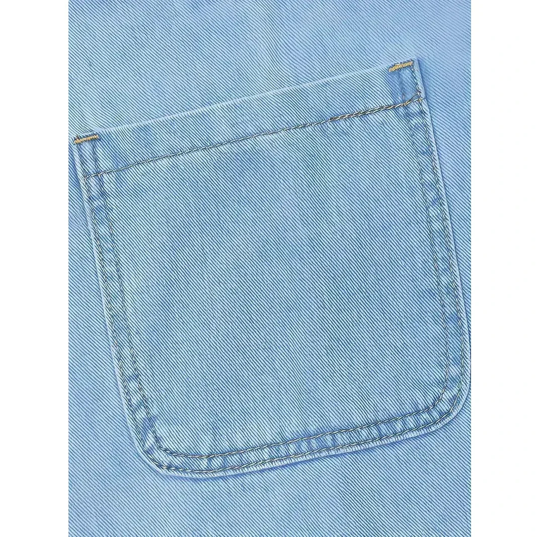 Saylor | Relaxte Jurk met Denimlook