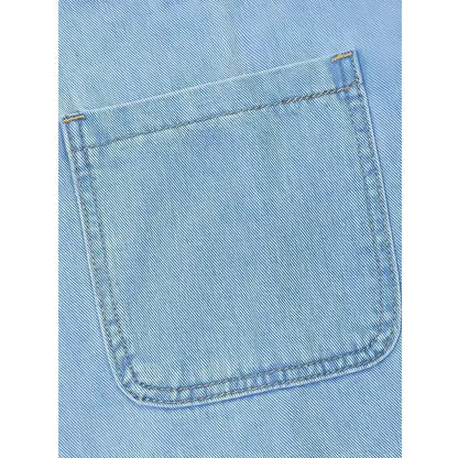 Saylor | Relaxte Jurk met Denimlook