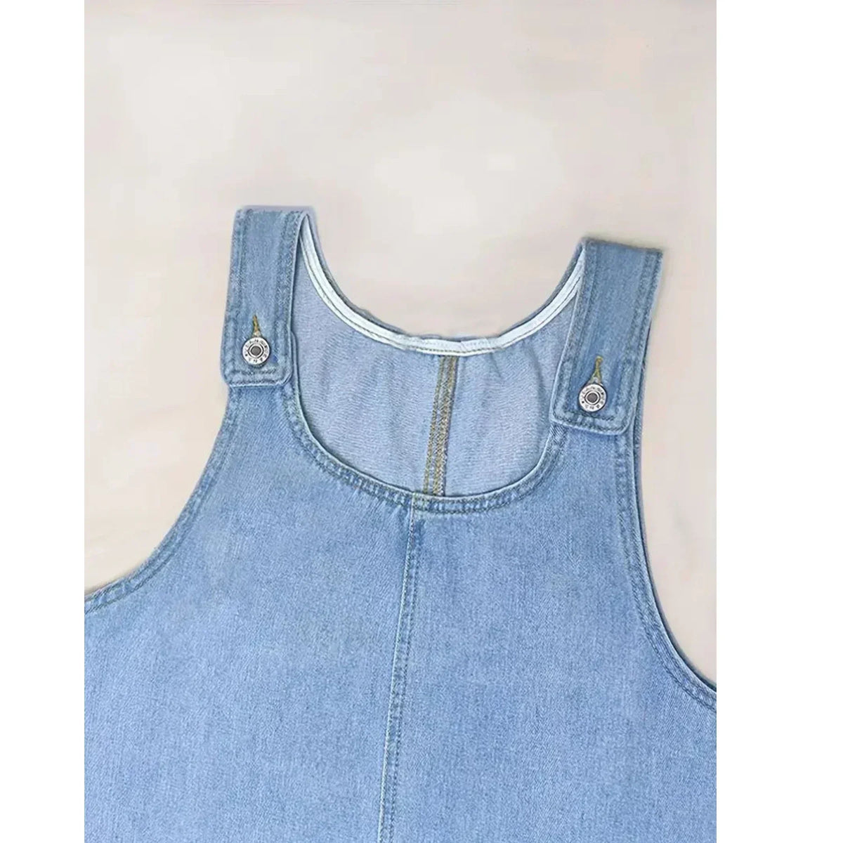 Saylor | Relaxte Jurk met Denimlook