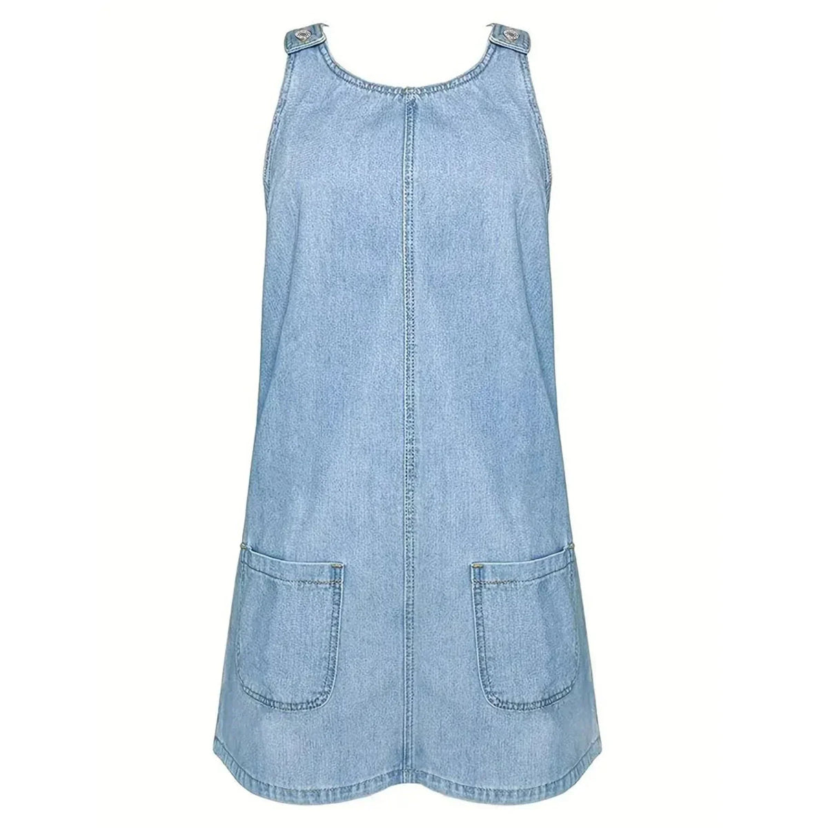 Saylor | Relaxte Jurk met Denimlook