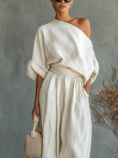 Mila | Tweedelige Set met Blote Schouders
