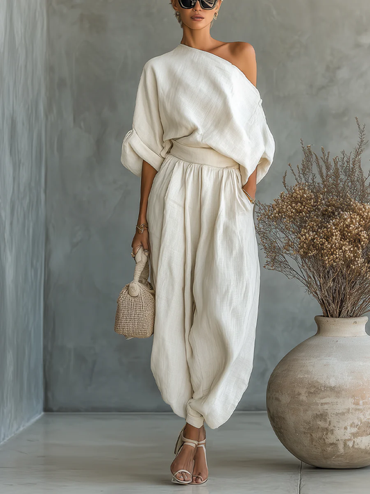 Mila | Tweedelige Set met Blote Schouders