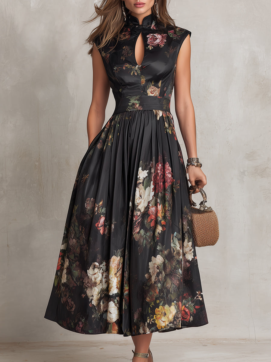 Sienna | Bloemenprint Midi Jurk