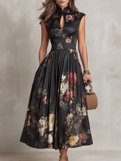 Sienna | Bloemenprint Midi Jurk