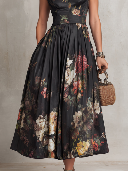 Sienna | Bloemenprint Midi Jurk