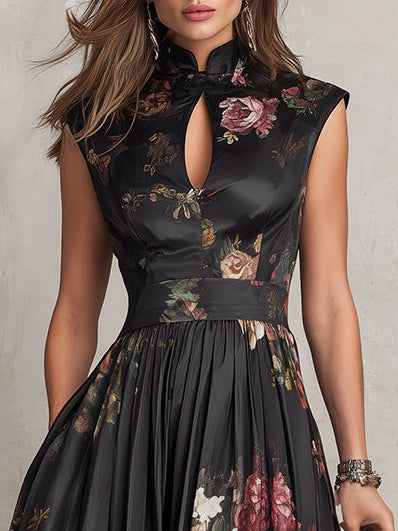 Sienna | Bloemenprint Midi Jurk