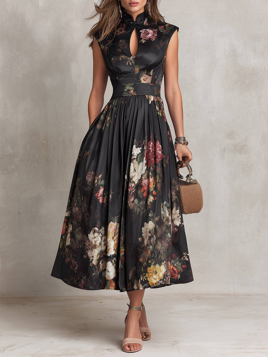 Sienna | Bloemenprint Midi Jurk