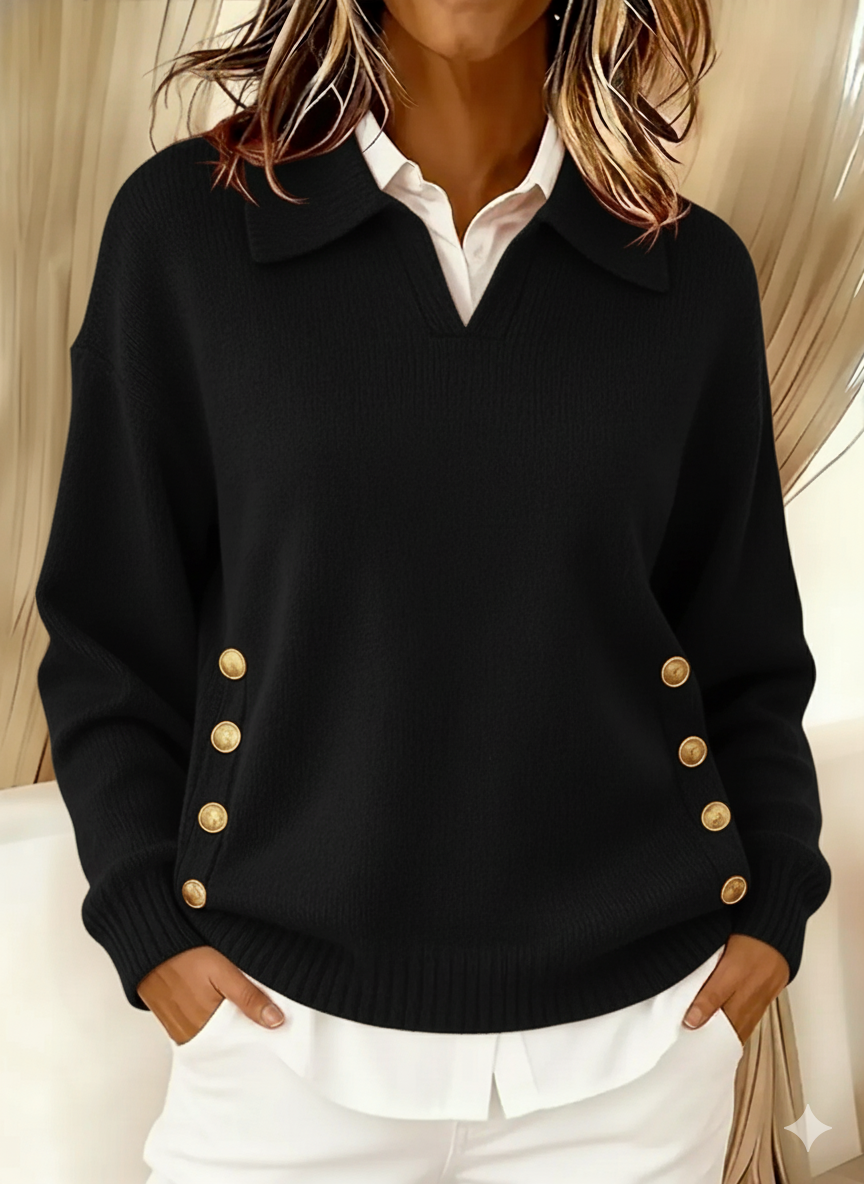 Katrien | Polotrui met Knopen