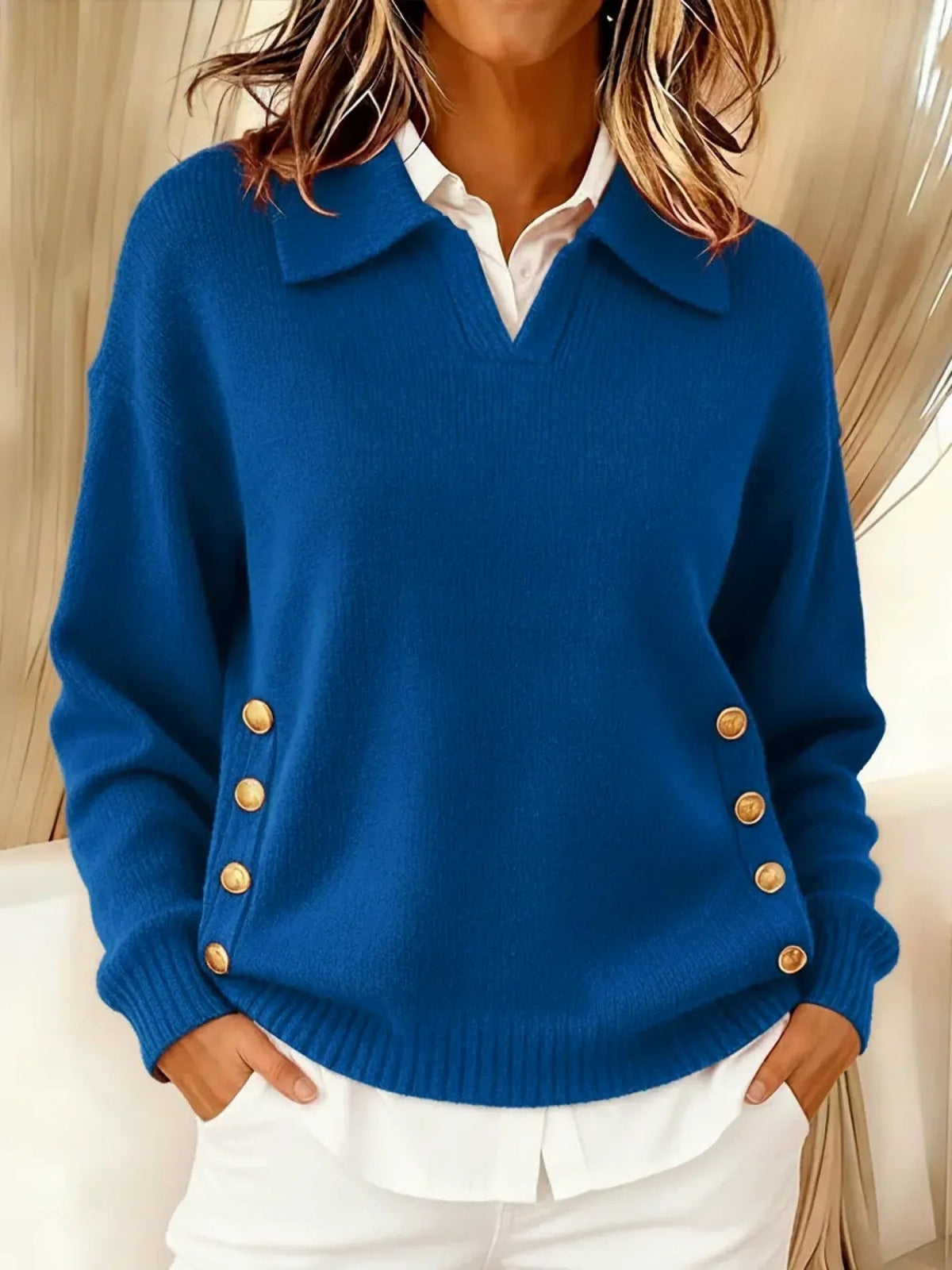 Katrien | Polotrui met Knopen