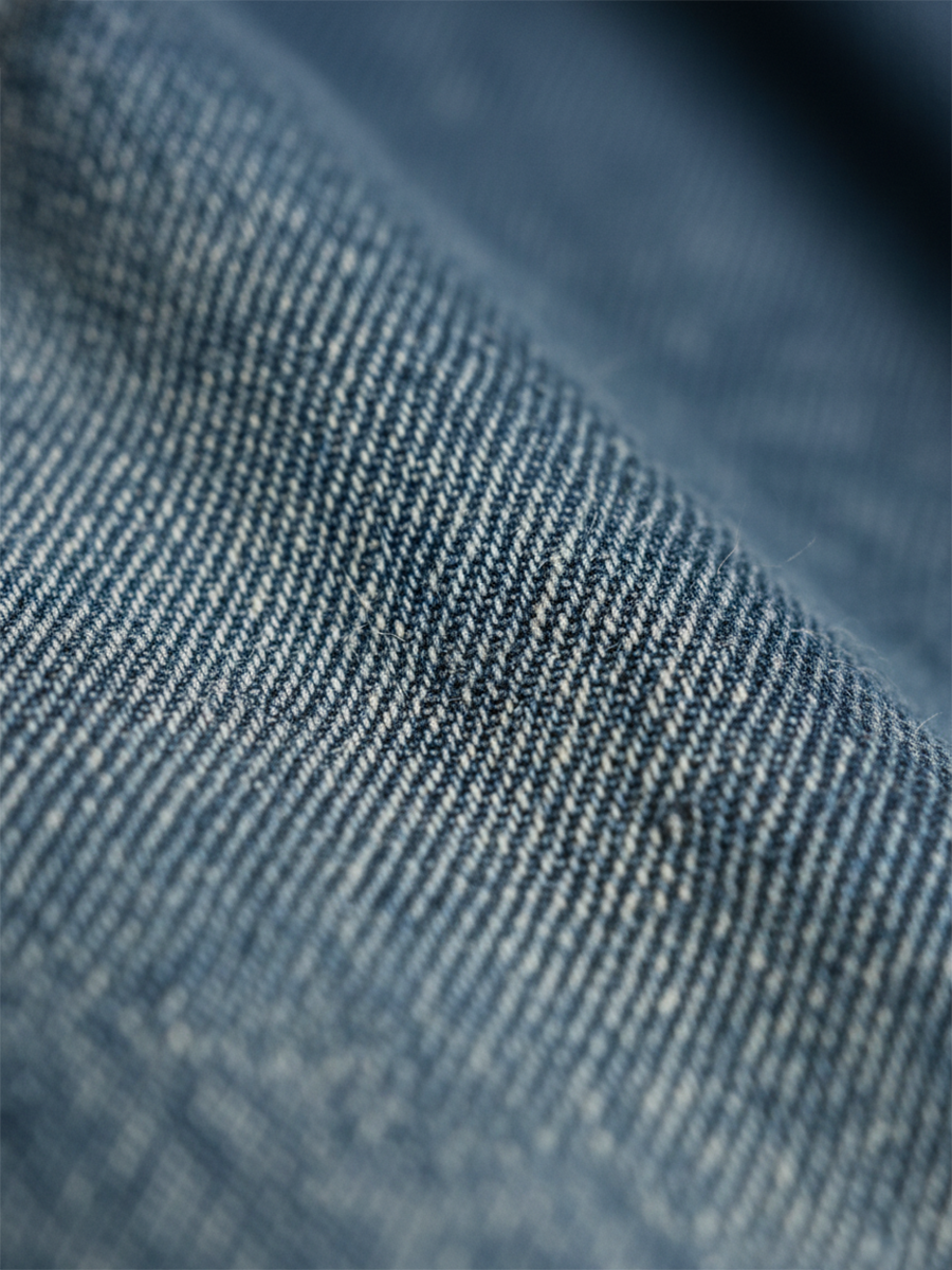 Karen | Vintage Gewassen Lange Denim Jurk met Zachte Katoenen Touch
